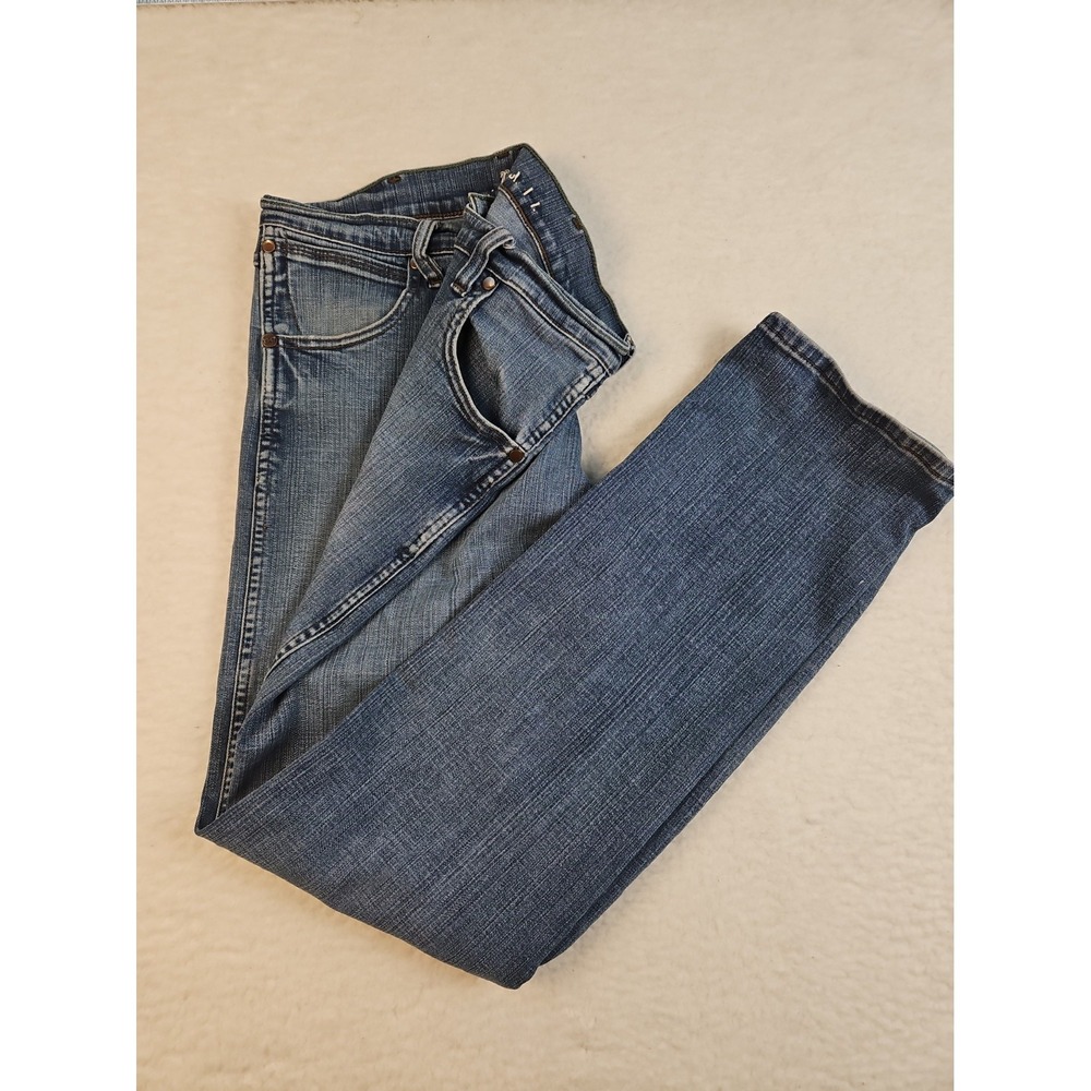 Wrangler Retro Jeans Womens 34x34 Blue Slim Straight Denim Medium Wash 88MWZRR